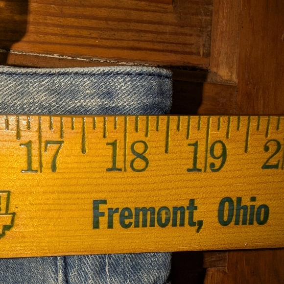 Blue and Red Slim Jeans with Distressed Style - Picture 8 of 8